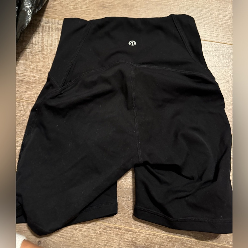 Black lululemon biker shorts